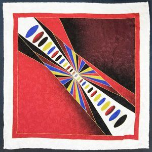 CARNAVAL DE VENISE Pocket Square Handkerchief Pochette Silk Handrolled